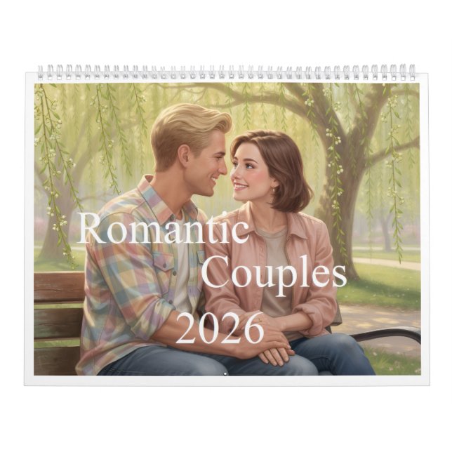 Calendrier Romantic Couples 2026 Calendar 00B (Protection)
