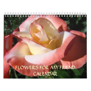 Calendrier ROSE CALENDAR Cadeaux AMIS Roses de Noël