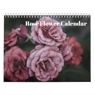 Calendrier rose Flower 2025