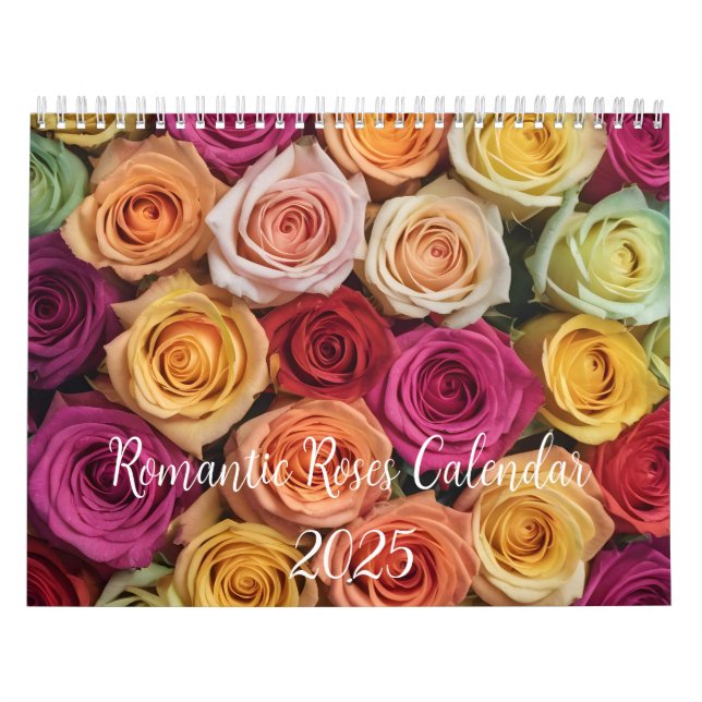 Calendrier Rose romantique (Protection)