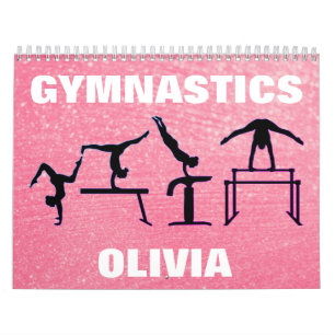 Calendrier Rose rose de gymnastique