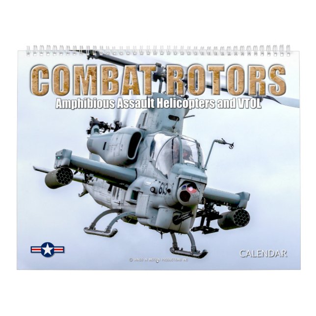 Calendrier ROTORS DE COMBAT - giravion d'attaque amphibie (Protection)