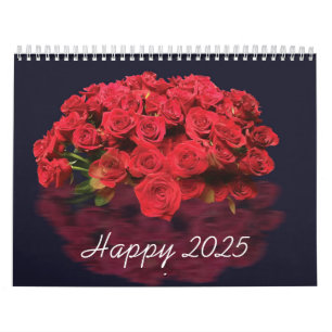 Calendrier rouge des roses 2025