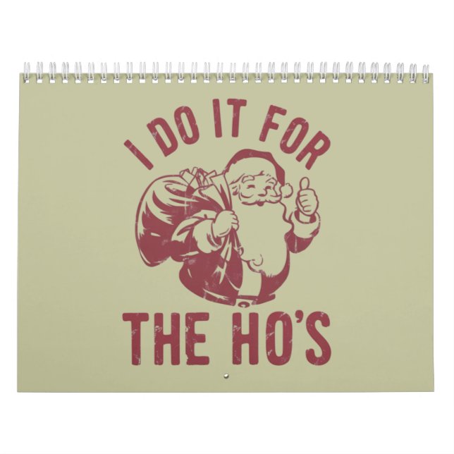 Calendrier Rude Christmas Père Noël Face Je le fais pour le h (Protection)