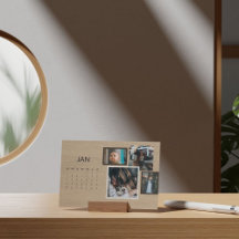 Calendrier Rustic Family Easel 2026 - Janvier