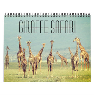 Calendrier safari en girafe 2025