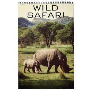 Calendrier safari sauvage