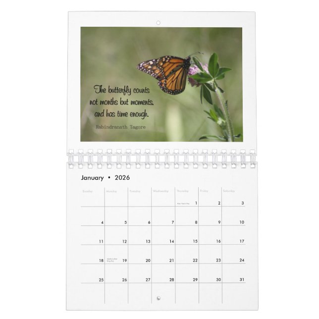 Calendrier Sagesse 2015 de papillon (Jan 2026)
