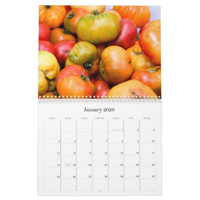 Calendrier sain de la nourriture 2011 (Jan 2026)