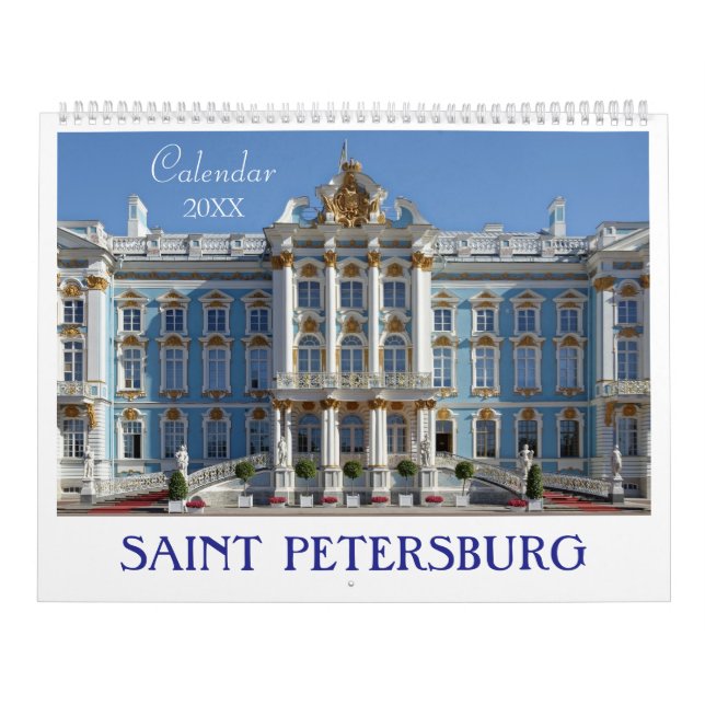 Calendrier Saint Petersburg aesthetic images architecture  (Protection)