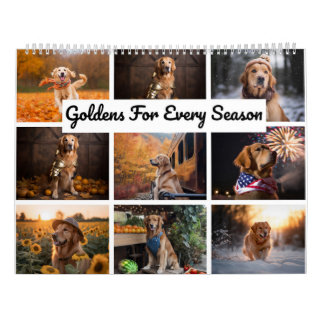 Calendrier Saison Golden Retriever Calandar