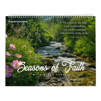 Calendrier Saisons de foi - Avec des versets bibliques