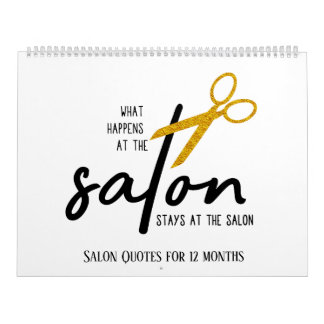 Calendrier Salon de beauté Coiffeuse Coiffeuse Coiffeuse 2