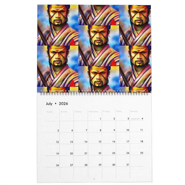 Calendrier Samurai Bushido (Jul 2026)