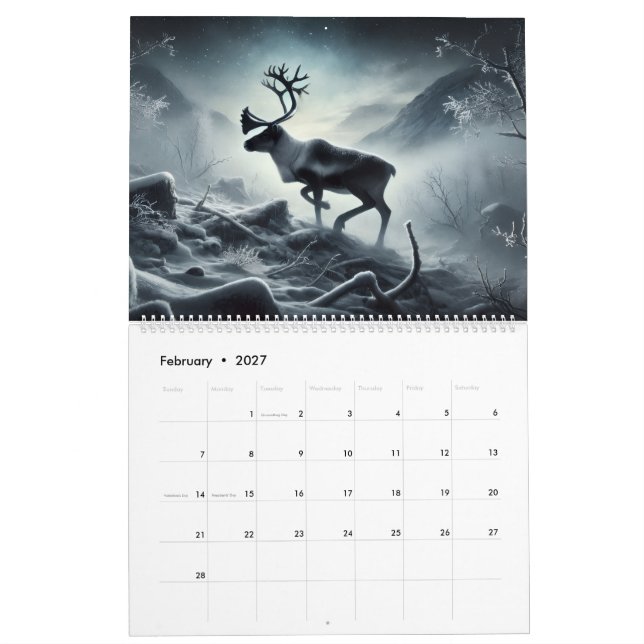 Calendrier Sauvage (Feb 2027)