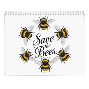 Calendrier Sauvez les abeilles nature insecte volant science