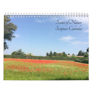 Calendrier Scènes de la nature avec des versets des Écritures