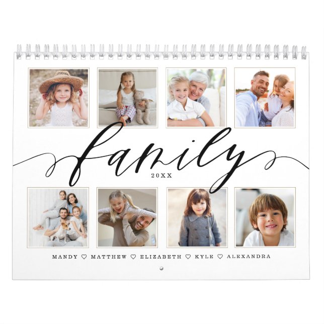 Calendrier Script familial | Histoires de famille (Protection)
