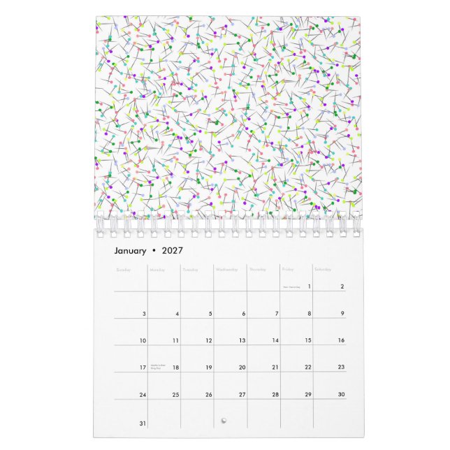 Calendrier Seamstress du Colorful (Jan 2027)