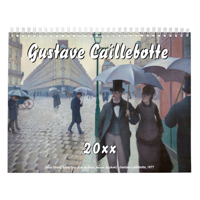 Calendrier Sélection des chefs-d'oeuvre de Gustave Caillebott (Protection)