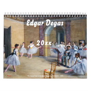 Calendrier Sélection des chefs-d'oeuvre Edgar Degas