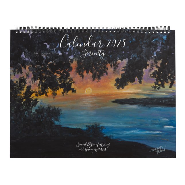 Calendrier Serenity 2025 par l'artiste Tammy Terre (Protection)