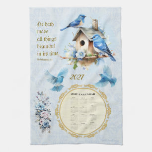 Calendrier Serviette 2027 Merles Ecclésiaste 3:11