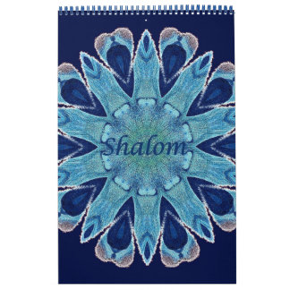 Calendrier Shalom Blue Hearts 2016 Page unique