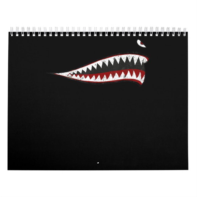 Calendrier Shark P-40 Warhawk Nez Art 2ème guerre mondiale 2è (Protection)