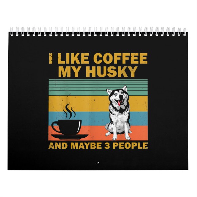 Calendrier Siberian Husky Dog | Taux de venin (Protection)