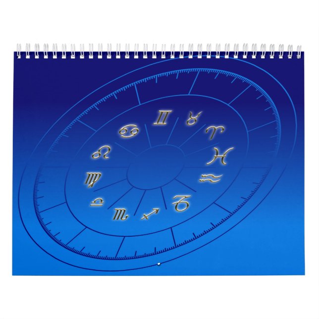 Calendrier Signes d'or de zodiaque (Protection)