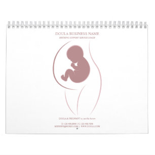 Calendrier Silhouette de mère et de bébé, marque Dusty Rose