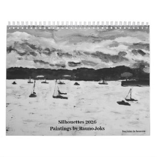Calendrier Silhouettes 2026, Paintings by Rauno JoksCalendar