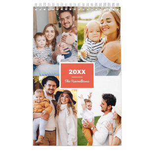 Calendrier Simple Photo Collage Famille 2022