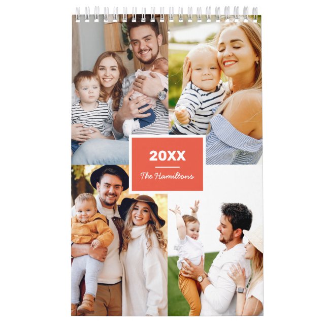Calendrier Simple Photo Collage Famille 2022 (Protection)