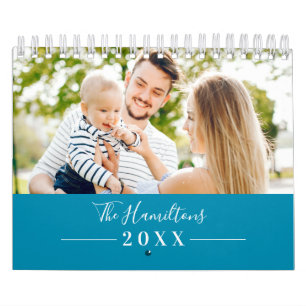 Calendrier Simple Photo de Famille Mignonne 2022
