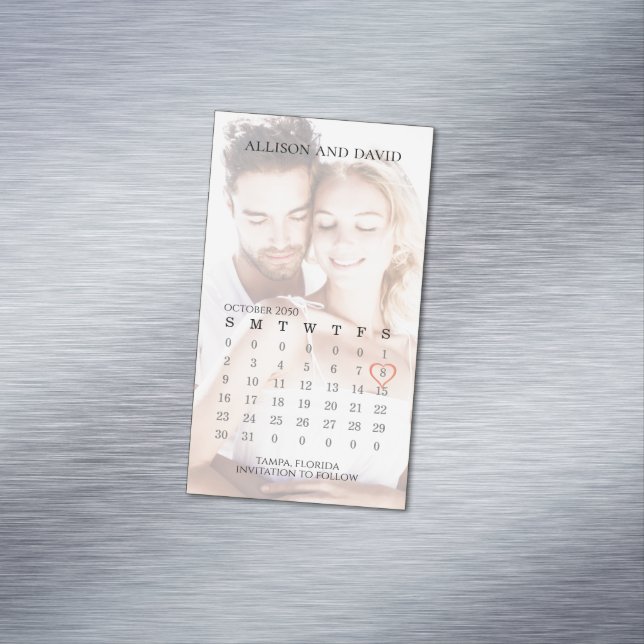 Calendrier Simple Photo tendance Magnet à six rang (In Situ)