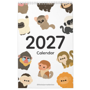 Calendrier Singe 2027