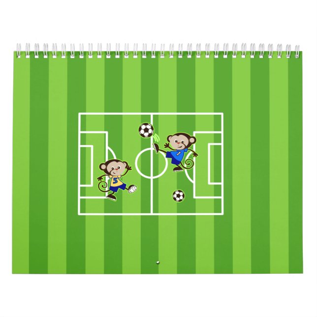 Calendrier Singes de football (Protection)