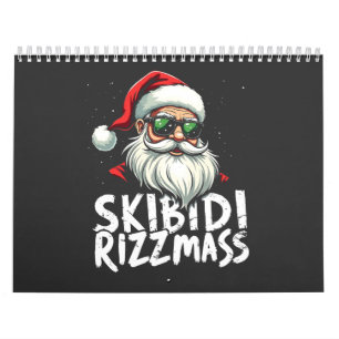 Calendrier Skibidi Rizzmas Funny Gen Alpha Slang Noël