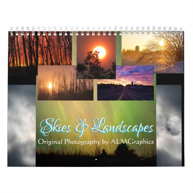 Calendrier Skies et paysages Photographie - personnalisable (Protection)