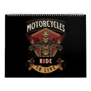 Calendrier Skull Ride Cycles moteurs, Ride To Live