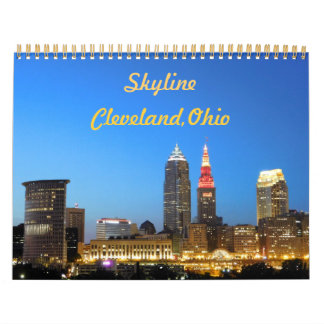 Calendrier Skyline de Cleveland Ohio City