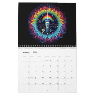 Calendrier Sonographie-Colorful Ultrasound Vagues-Physique