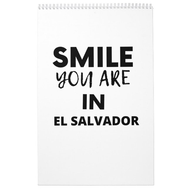 Calendrier SOURIRE VOUS ÊTES AU Salvador (Protection)