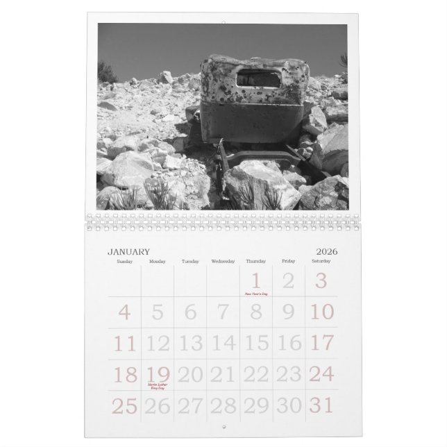 Calendrier Sous des cieux de Mojave… (Jan 2026)