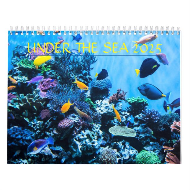 Calendrier Sous la table de mer calédar (Protection)