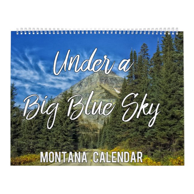 Calendrier Sous le grand ciel bleu Montana Images murales Cal (Protection)