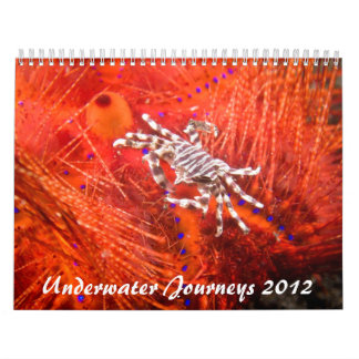 Calendrier sous-marin d'espèce marine de 2012