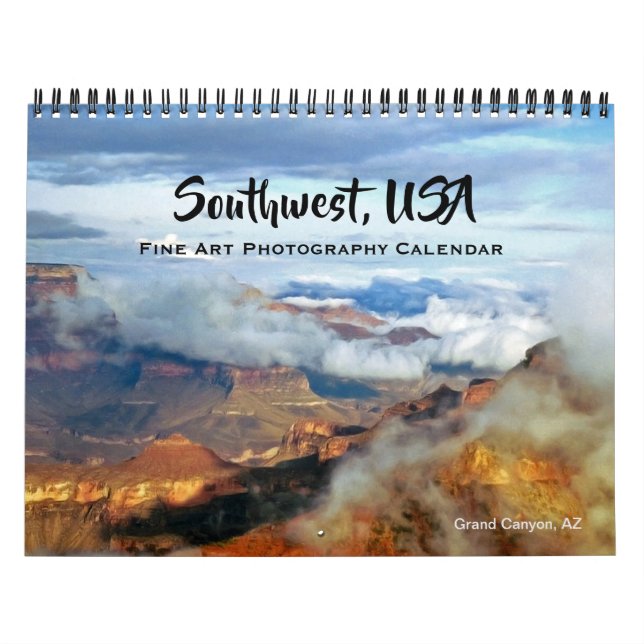 Calendrier Southwest USA Fine Art Photography 2026 (Protection)